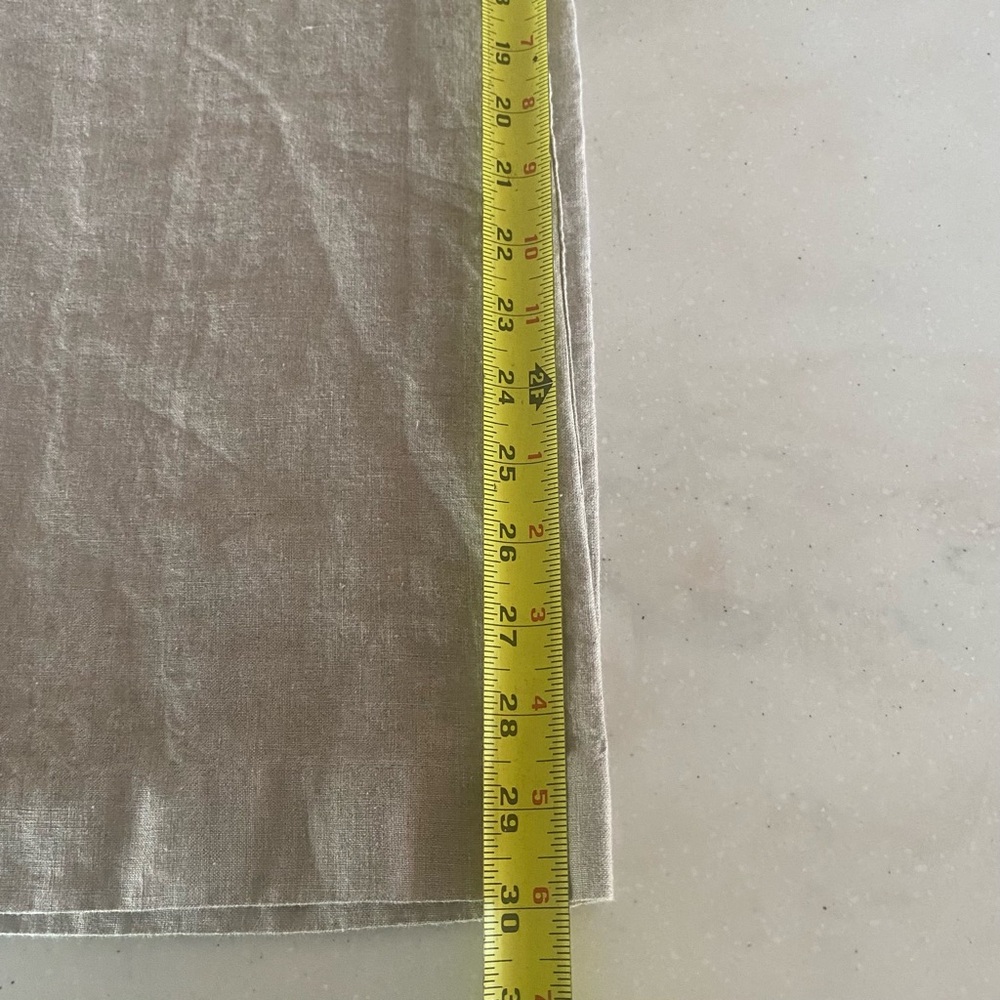 Eileen Fisher Linen Taupe Wide-Leg Pants, Size 6. - Picture 16 of 16